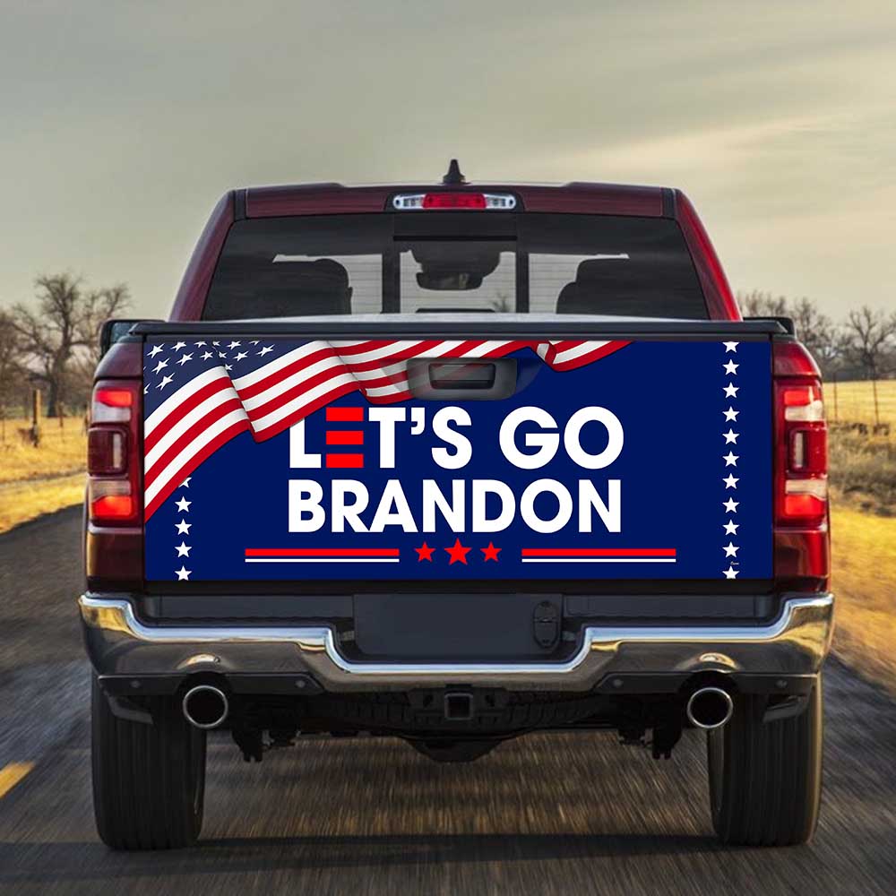 Let's Go Brandon Truck Tailgate Decal Sticker Wrap