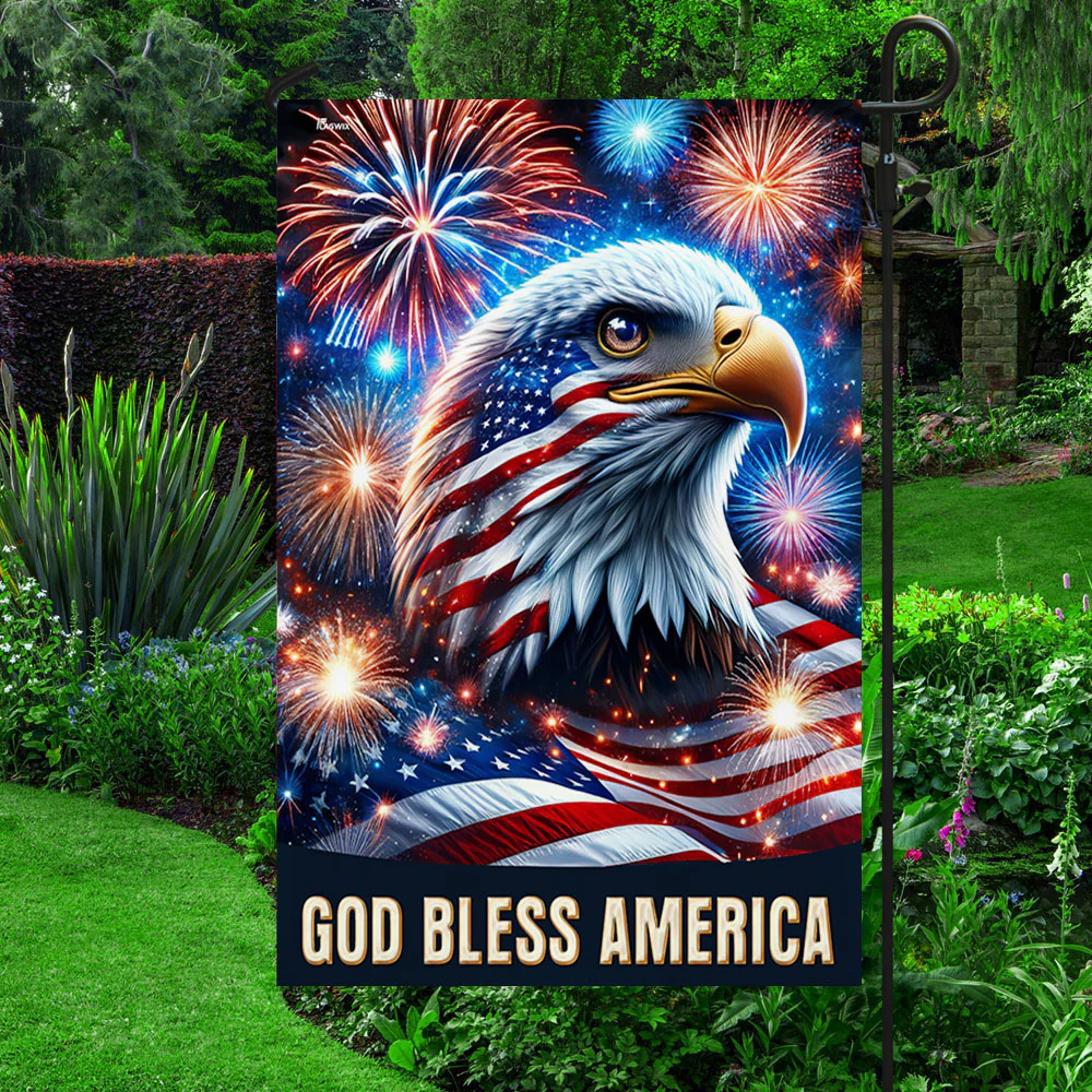 Bimipi American Flag | God Bless America Eagle 4th Of july Flag