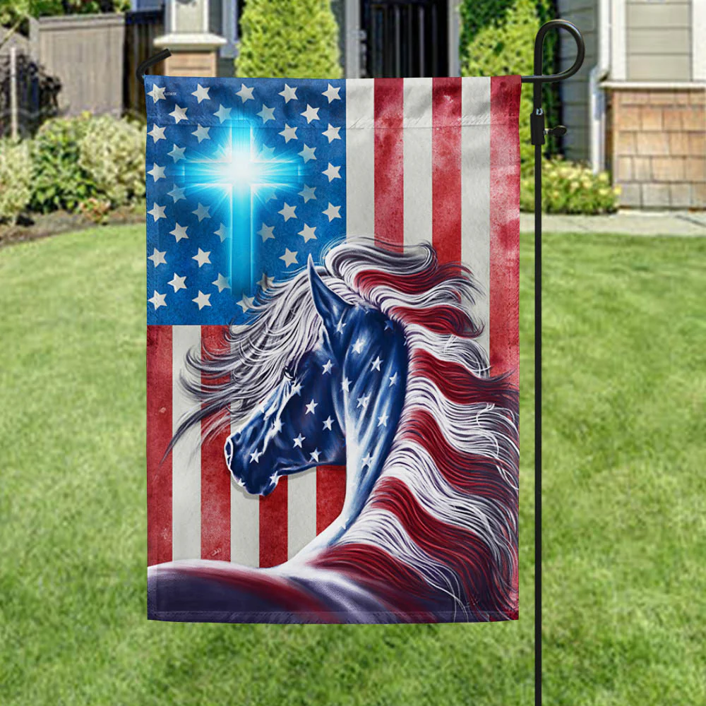 Patriot Horse American Flag