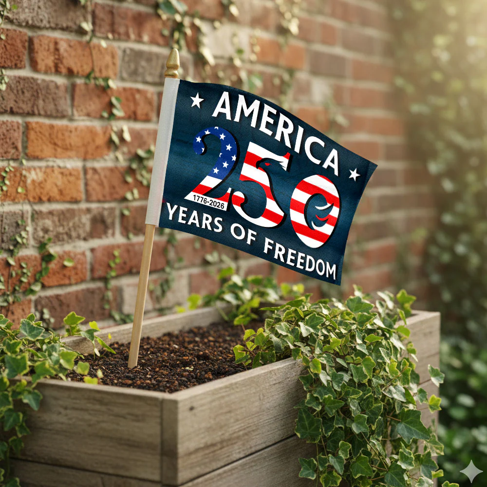 250 Years of Freedom United States of America Handheld Flag
