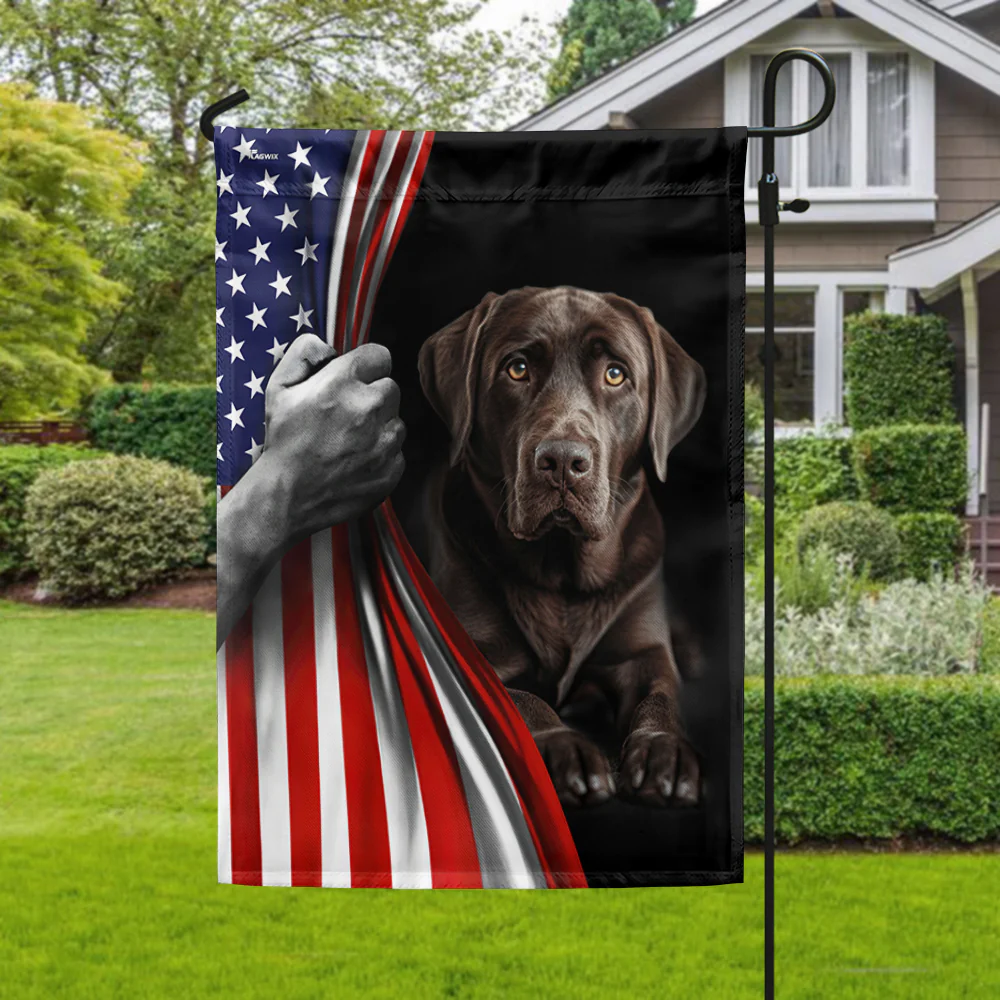 Dog Flag Labrador Retriever American Flag