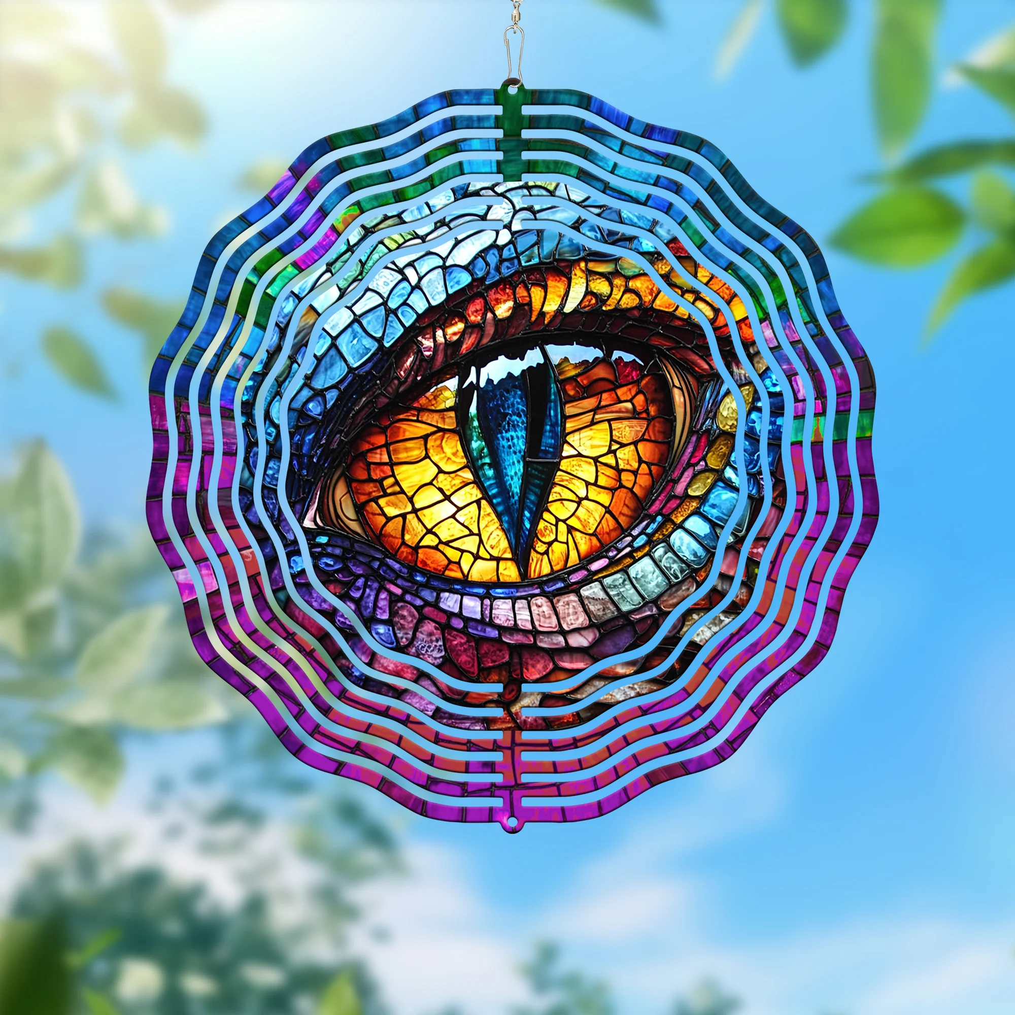 Fantasy Dragon Eye Wind Spinner