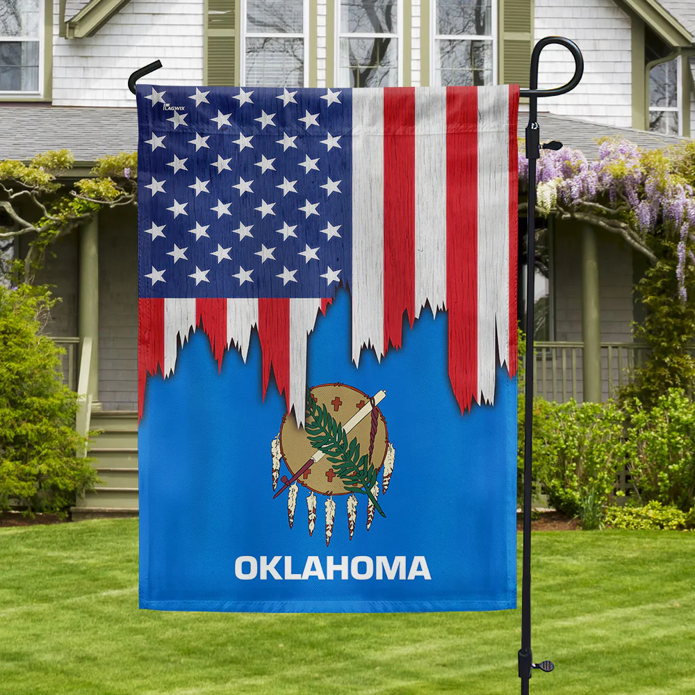 Oklahoma State US Flag