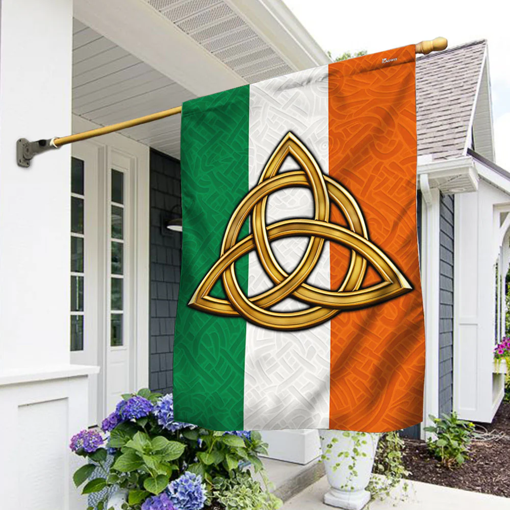 Bimipi  Irish Celtic Trinity Knot St. Patrick's Day Irish Flag