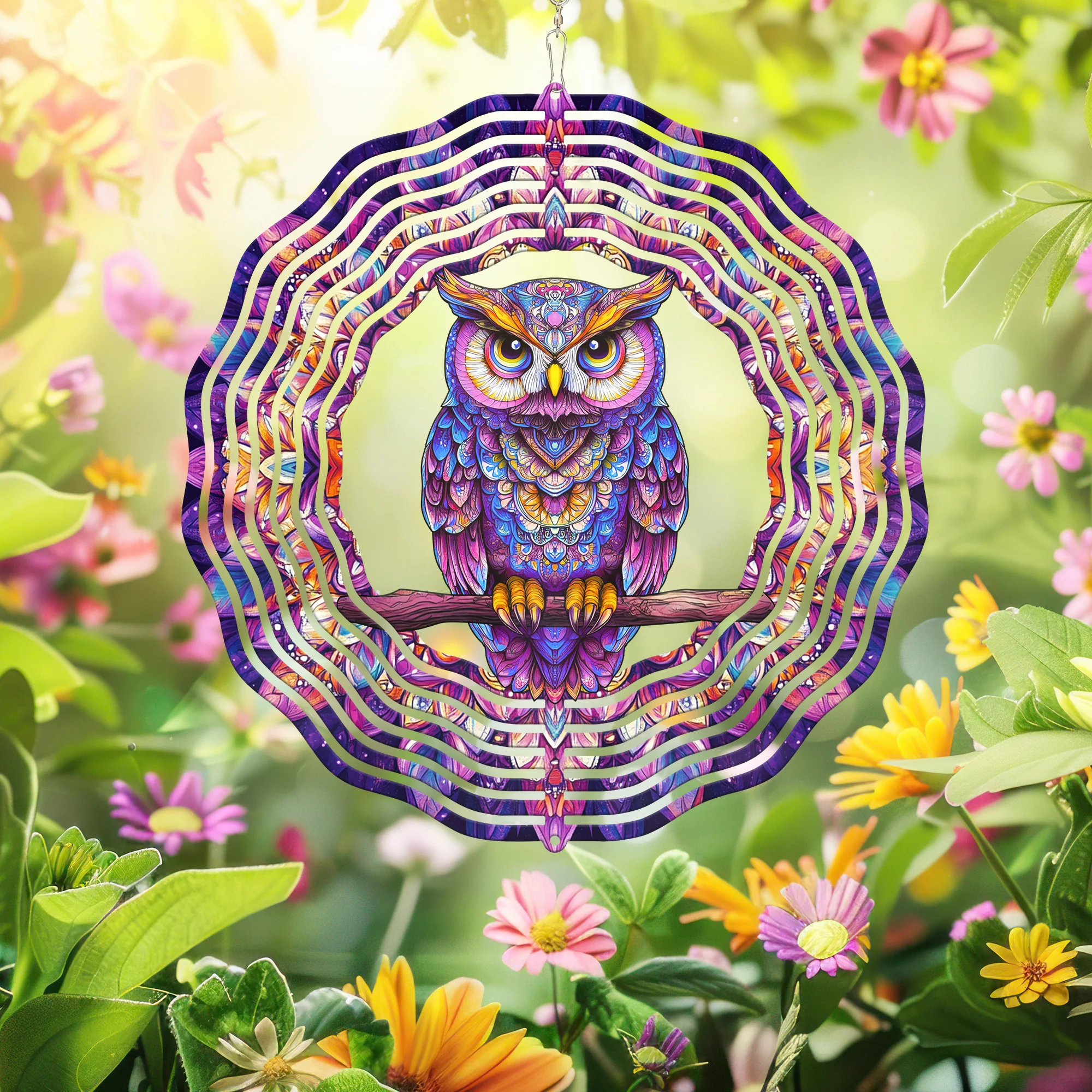 Halloween Owl Wind Spinner