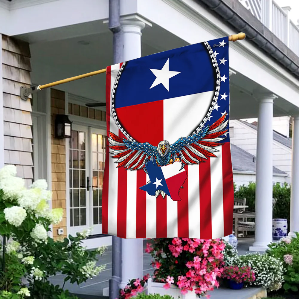 United State Of Texas Flag Patriotic American