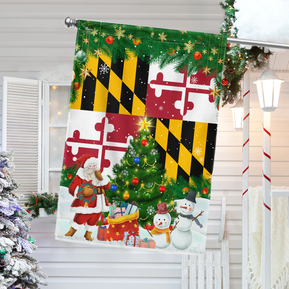 Maryland Christmas Flag
