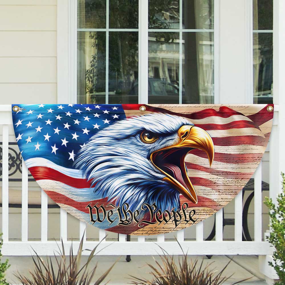 Bimipi American Flag - Independence Day Eagle We The People American Flag