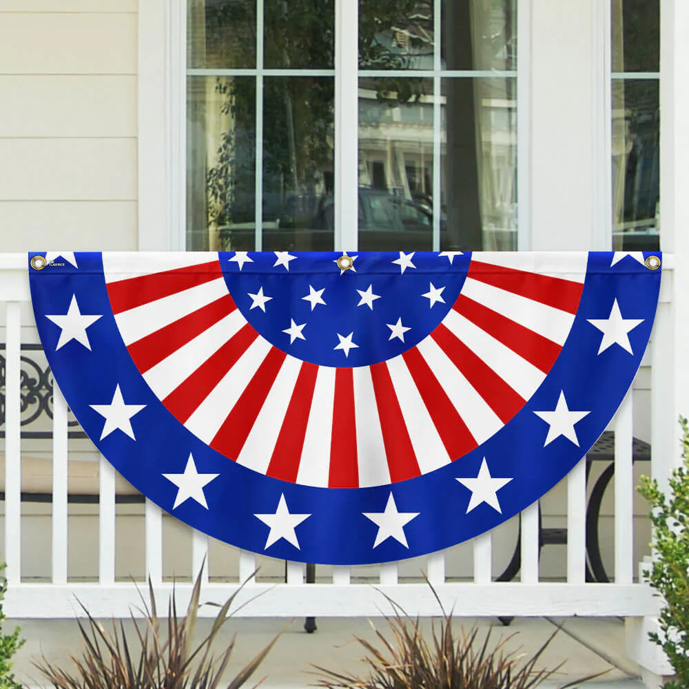 Bimipi American Flag - Happy 4th Of july Independence Day Non-pleated Fan Flag