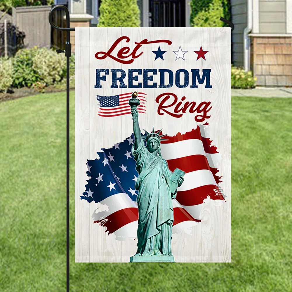 Bimipi American Flag - Let Freedom Ring Happy Independence Day Patriot Flag