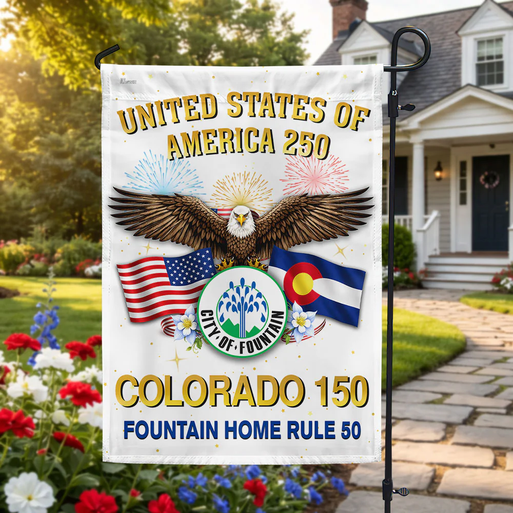 Colorado 150 Flag, United States of America 250 US Flag