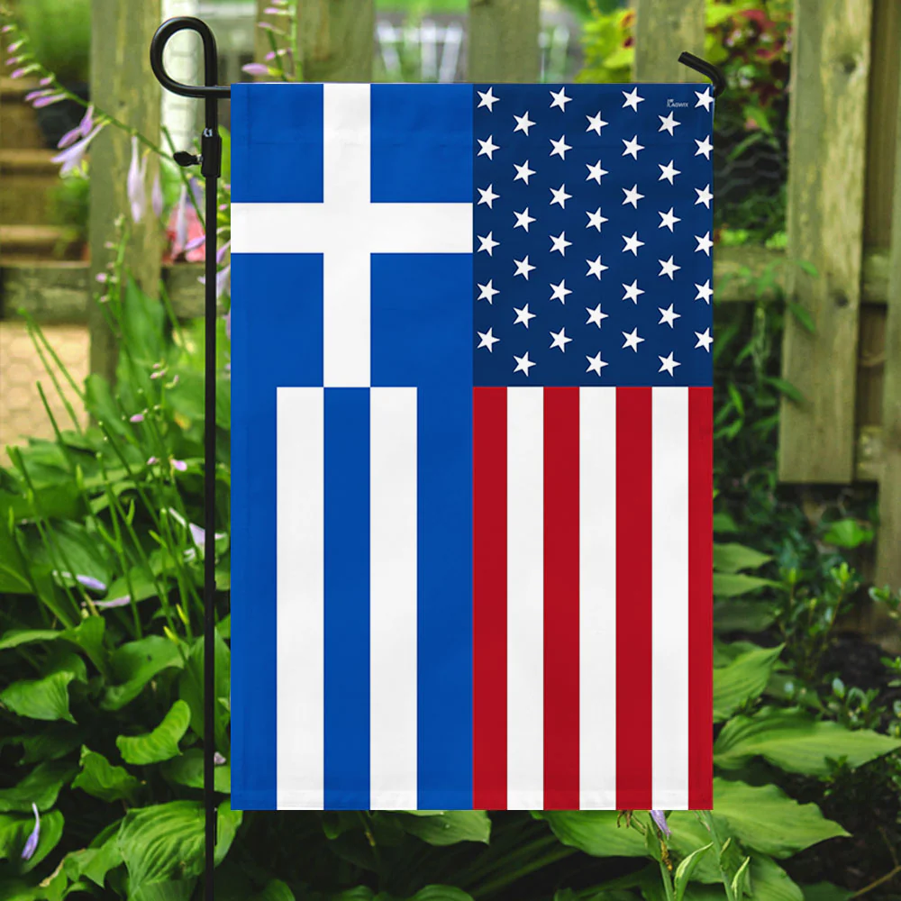 Greek And American Flag Greece USA