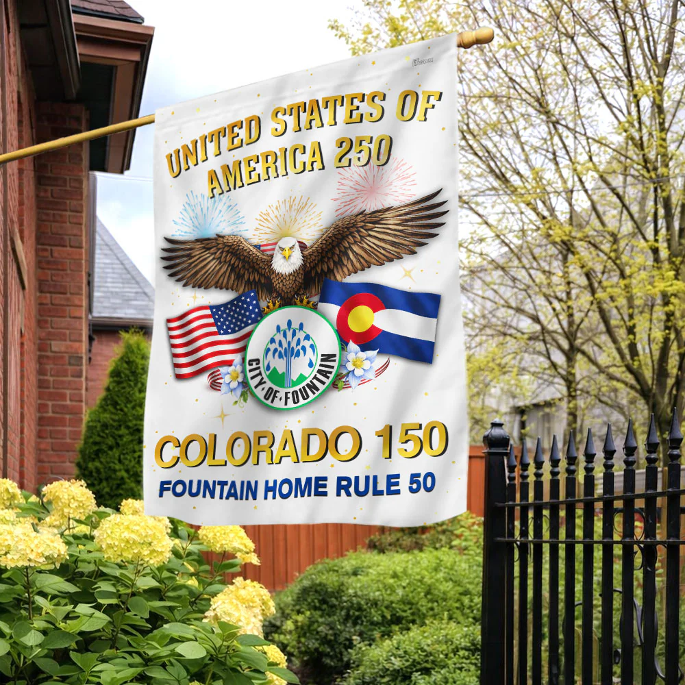 Colorado 150 Flag, United States of America 250 US Flag