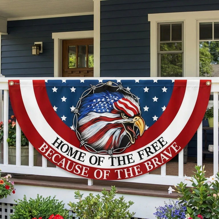 American Flag | Home Of The Free Because Of The Brave Patriotic Flag 3-Day Shipping