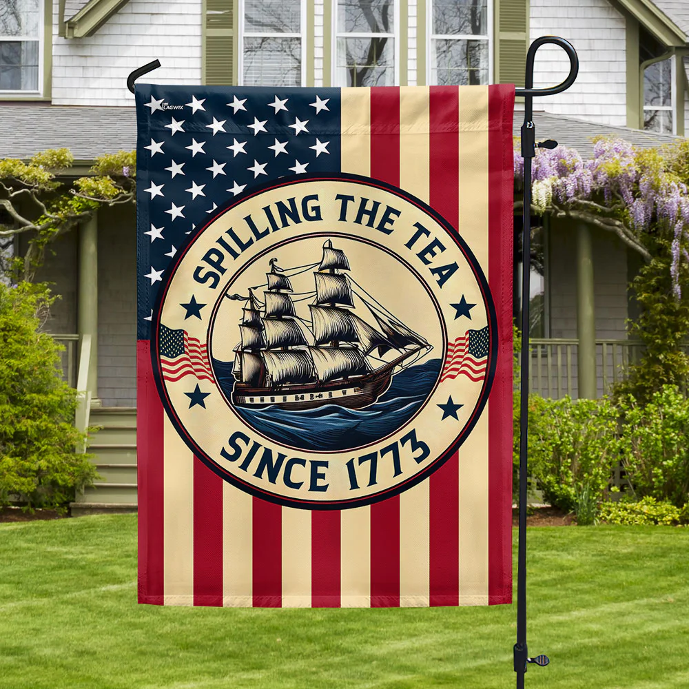 Bimipi American Flag - Spilling The Tea  Since 1773 American History Independence Day Flag