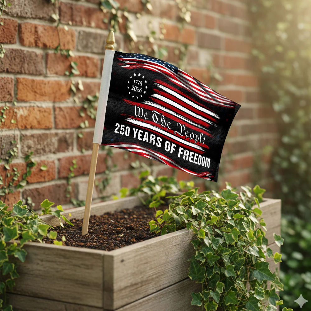 America 250th Anniversary We The People 1776 2026 Handheld Flag