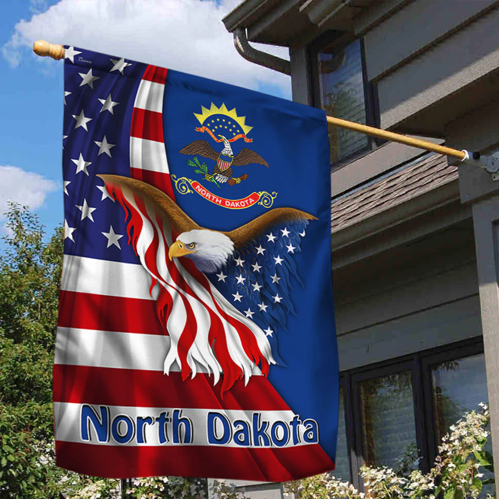 North Dakota Eagle Flag MLH1774Fv5
