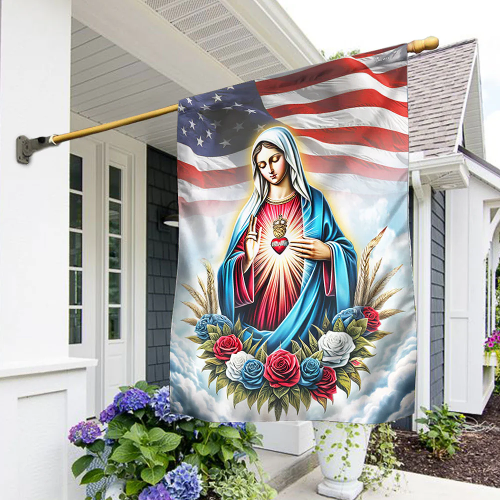 Bimipi The Immaculate Heart of Mary American Flag