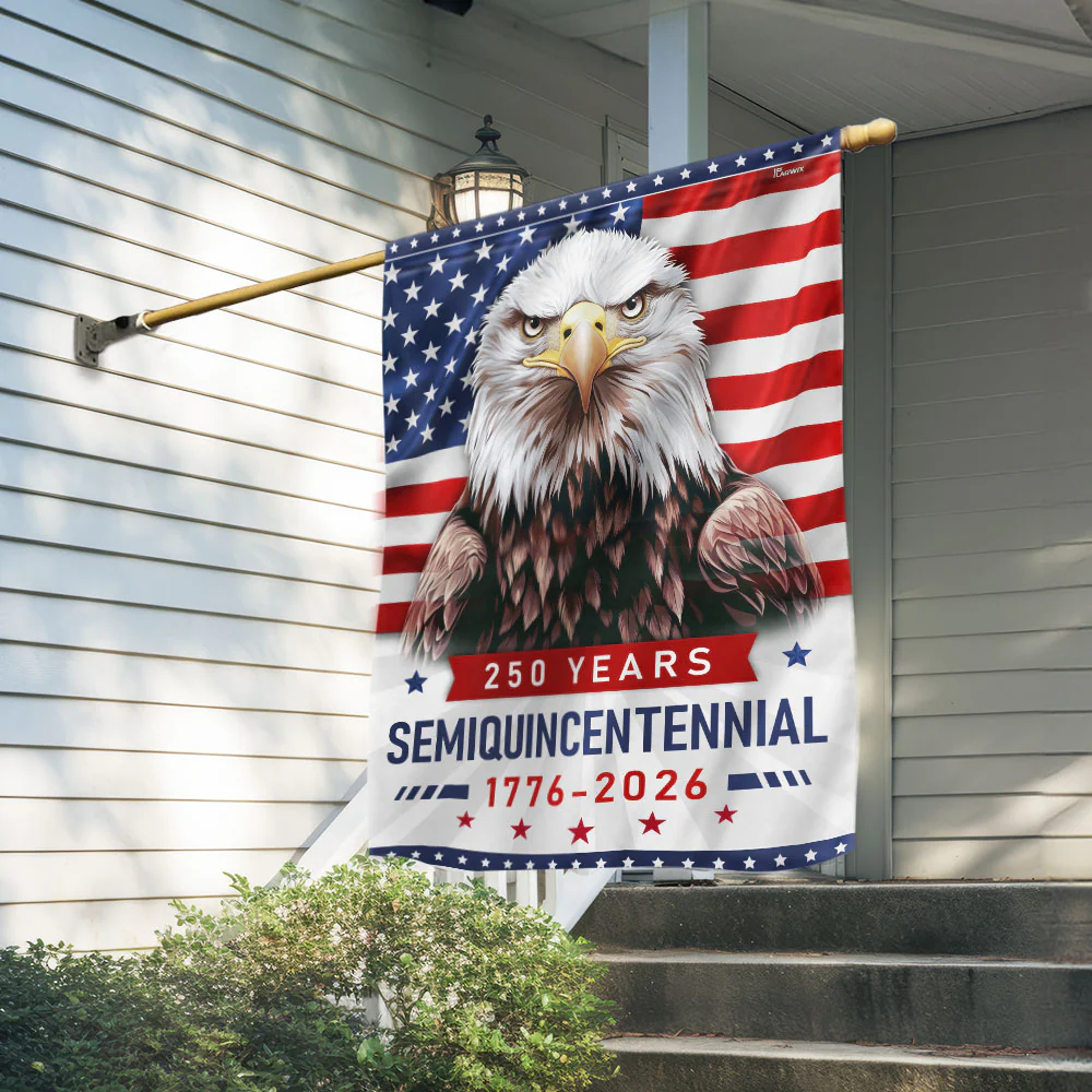 Bimipi American Flag - 250th Anniversary Semiquincentennial Eagle 4th of july Flag