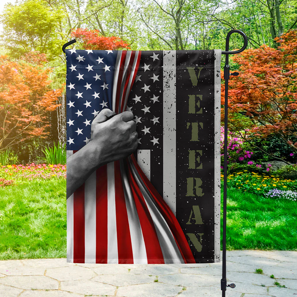 US Veteran Flag Honoring All Who Served Patriotic Veterans Day American Flag