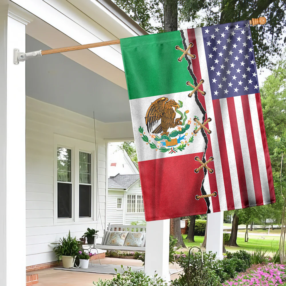 Mexico American Flags Mexican America Patriot Flag