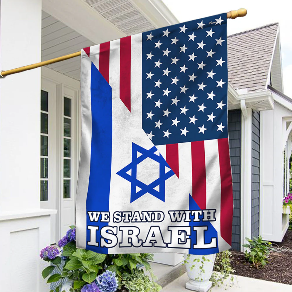 We Stand With Israel American Flag