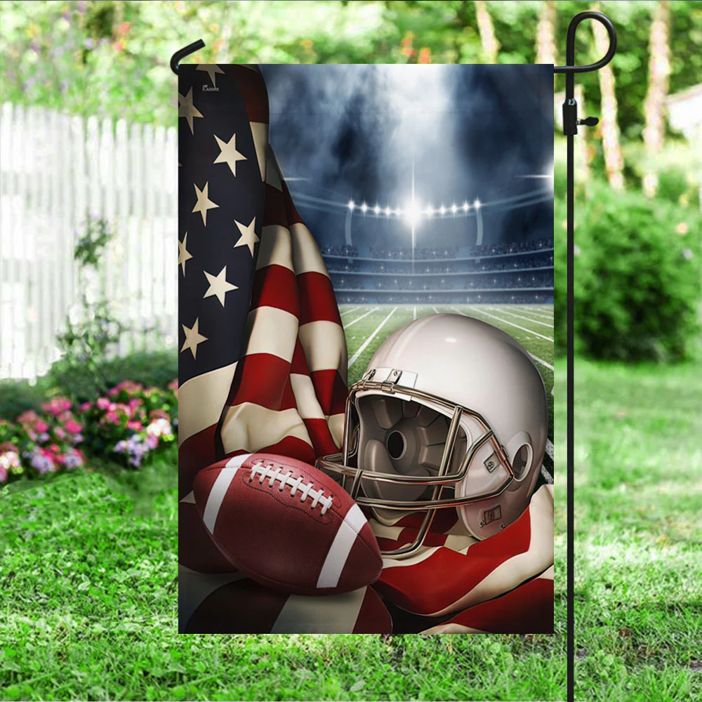 Football & American Flag