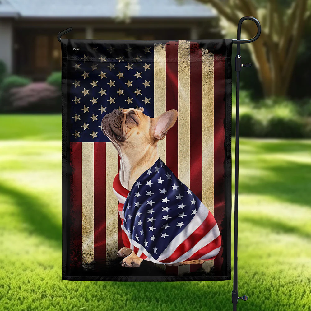 French Bulldog American Flag - Wrapped in Glory Flag 3-Day Shipping