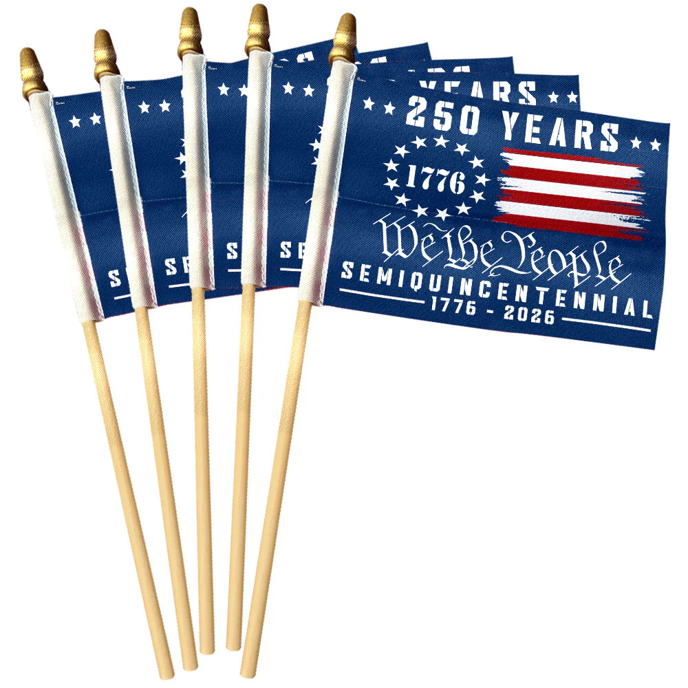 America 250th Anniversary We The People Handheld Flag