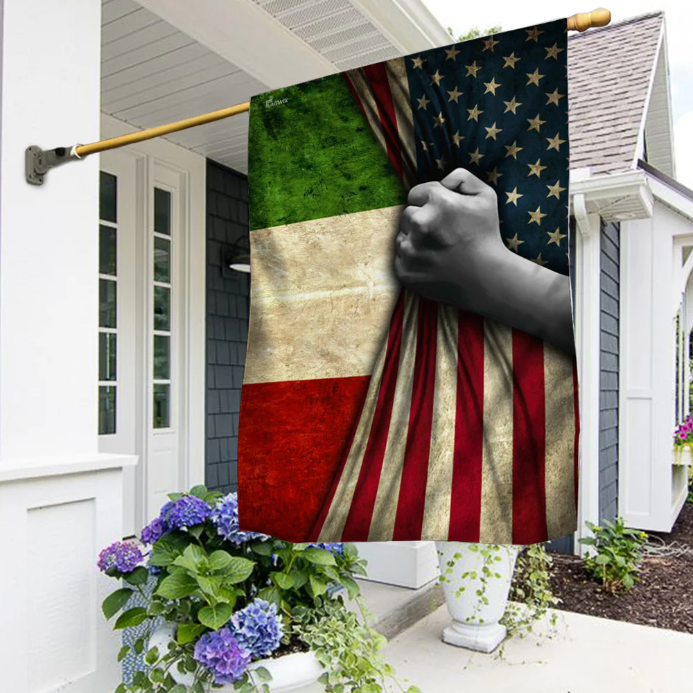 Italian American Flag 3-Day Shipping