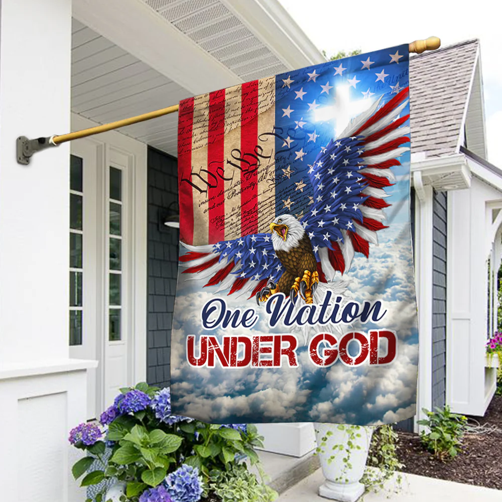 Bimipi American Flag - American Flag One Nation Under God