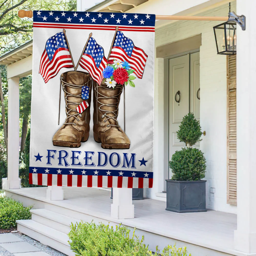 Bimipi American Flag Veteran Boots Freedom Independence Day Patriotic Veterans Day Flag