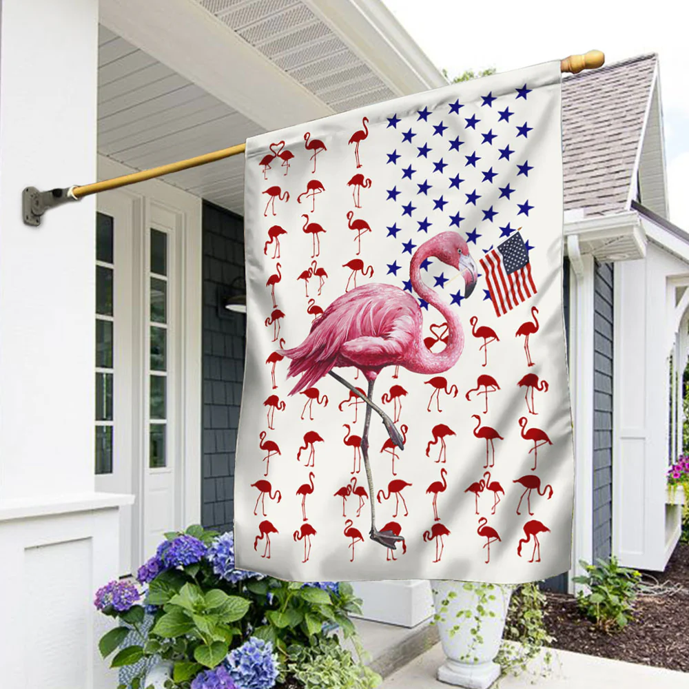 Flamingo Flag Flamingo American Flag