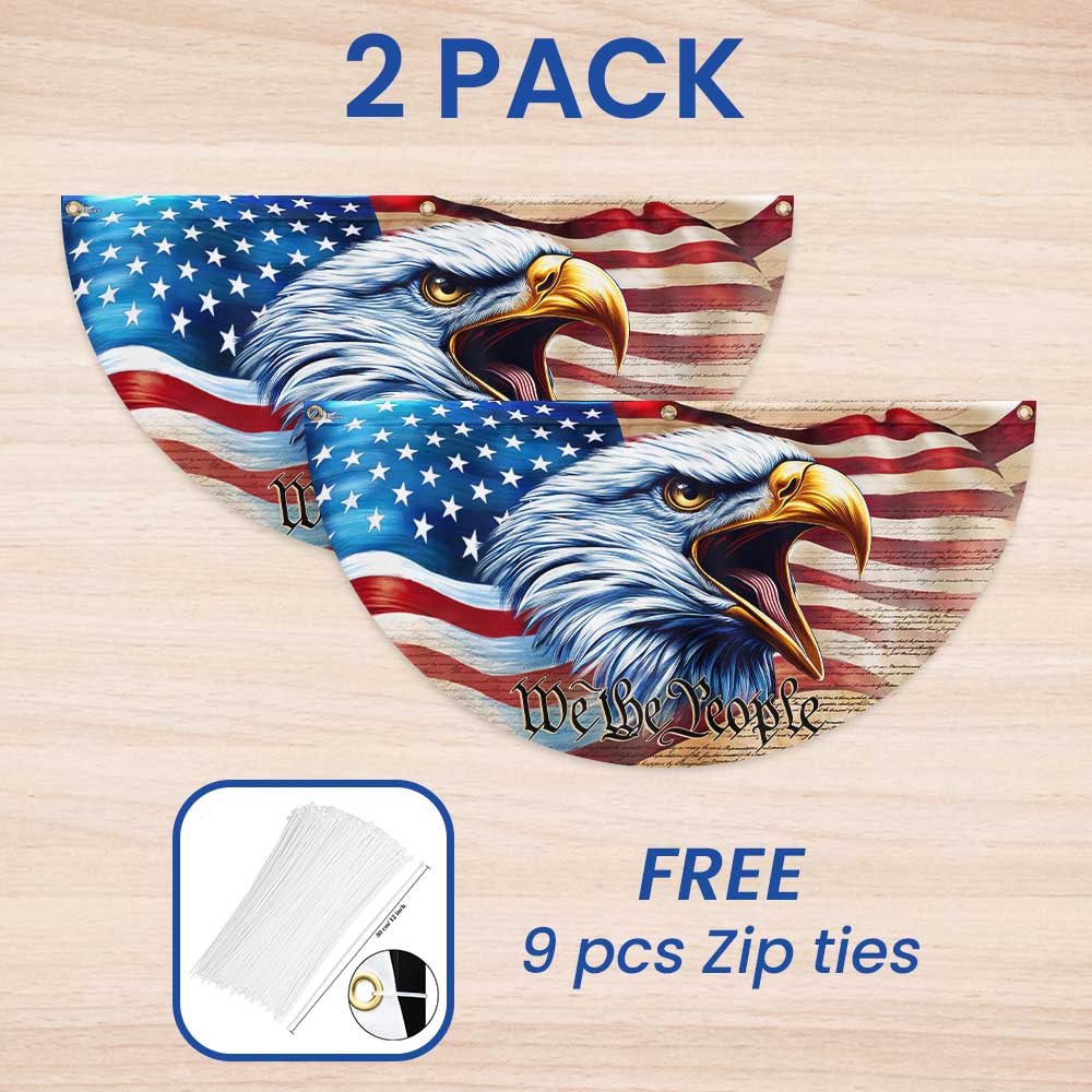Bimipi American Flag - Independence Day Eagle We The People American Flag