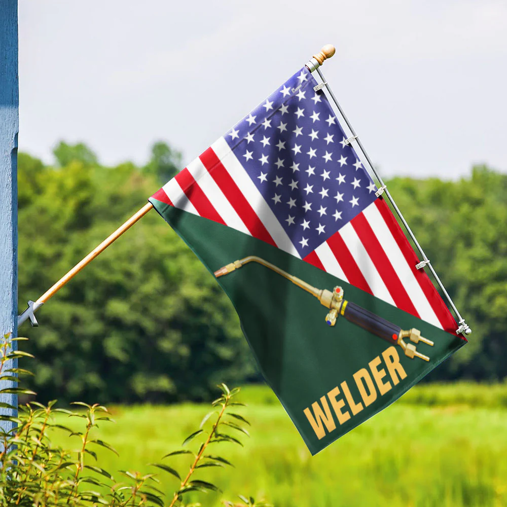 Welder American Flag