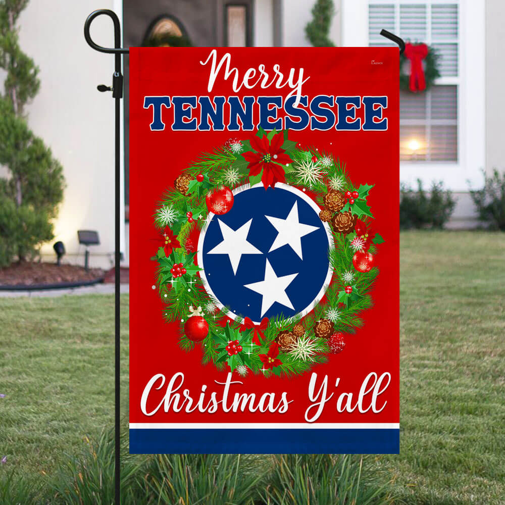 Tennessee Christmas Flag