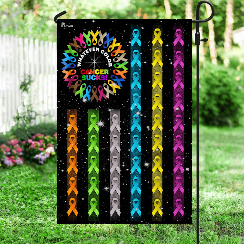 Fight Cancer In All Colors American Flag