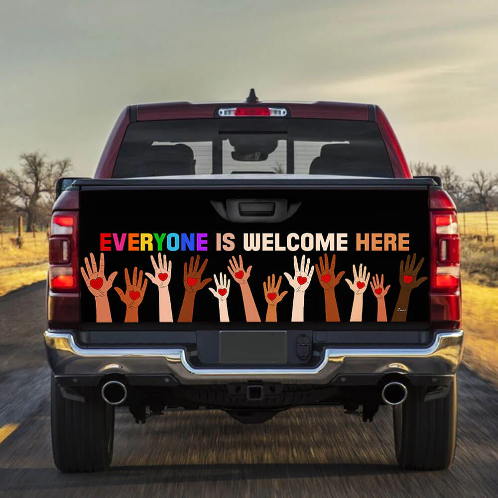 Teacher Idaho Everyone Is Welcome Here Truck Tailgate Decal Sticker Wrap