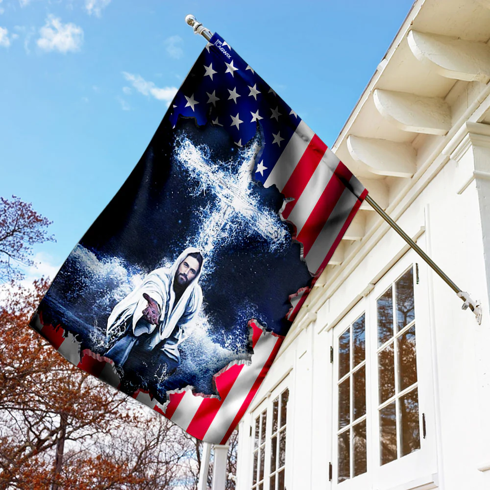 American Flag Jesus Bimipi  ™ Cool Jesus Flag