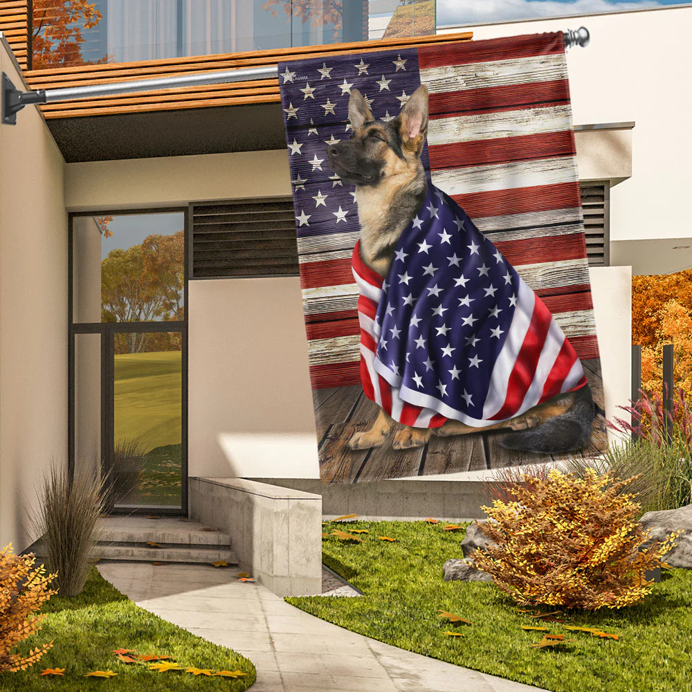Bimipi American Flag - German Shepherd American Flag