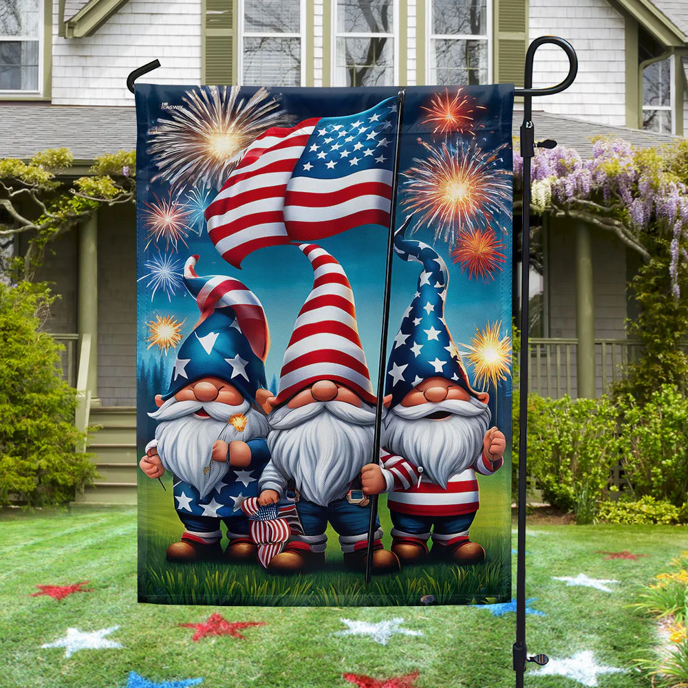 Bimipi American Flag - Patriotic Gnomes 4th of july Flag