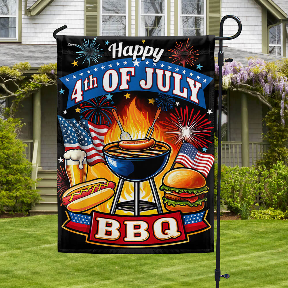 Bimipi American Flag - BBQ Party Happy 4th Of july Flag