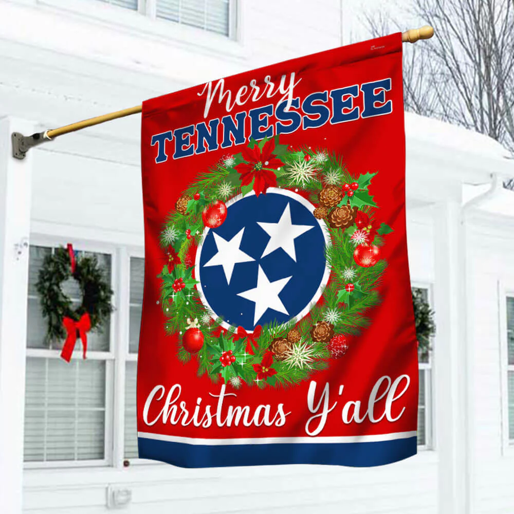 Tennessee Christmas Flag