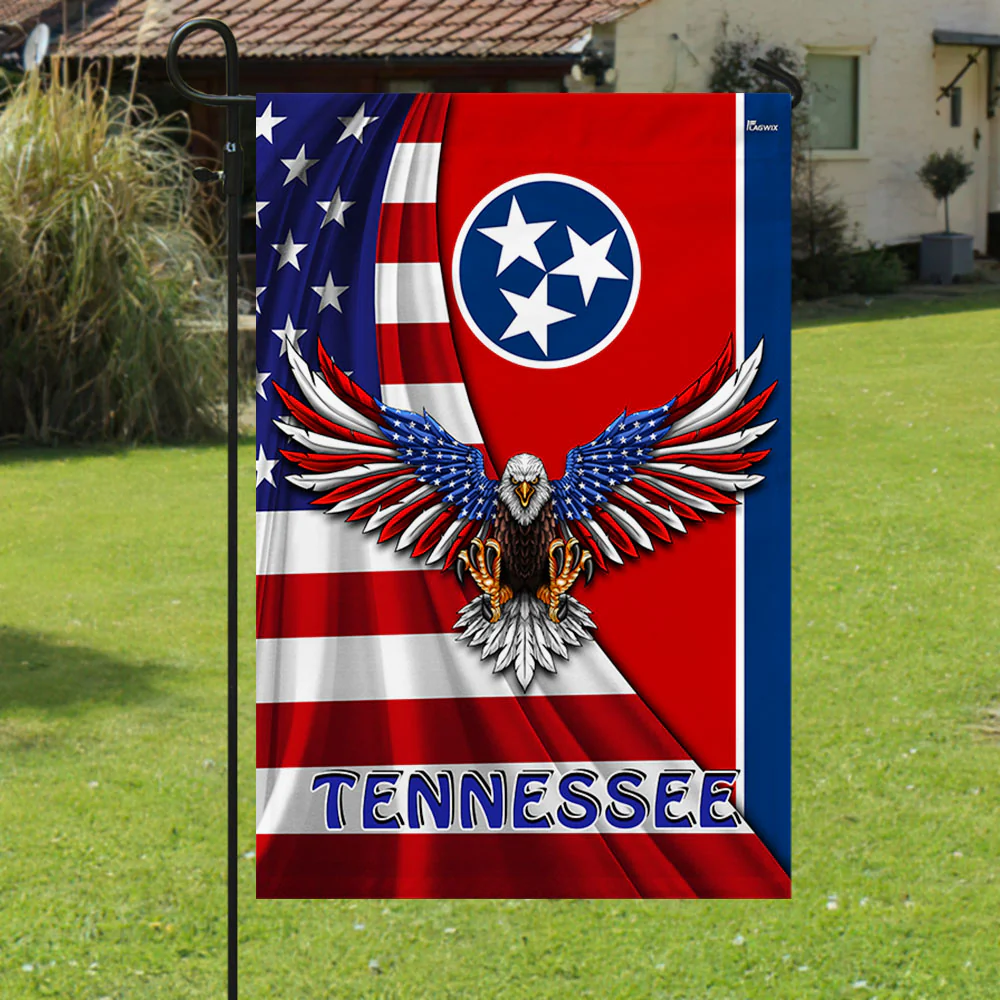 Tennessee Flag with eagle image
