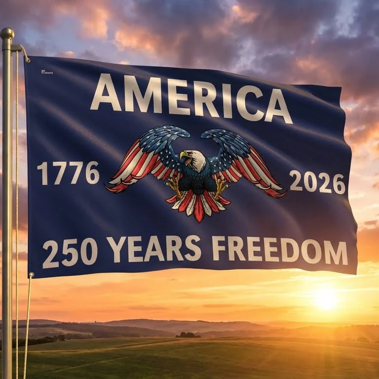 Bimipi American Flag - America 250th Anniversary Grommet Freedom 4th of july Flag