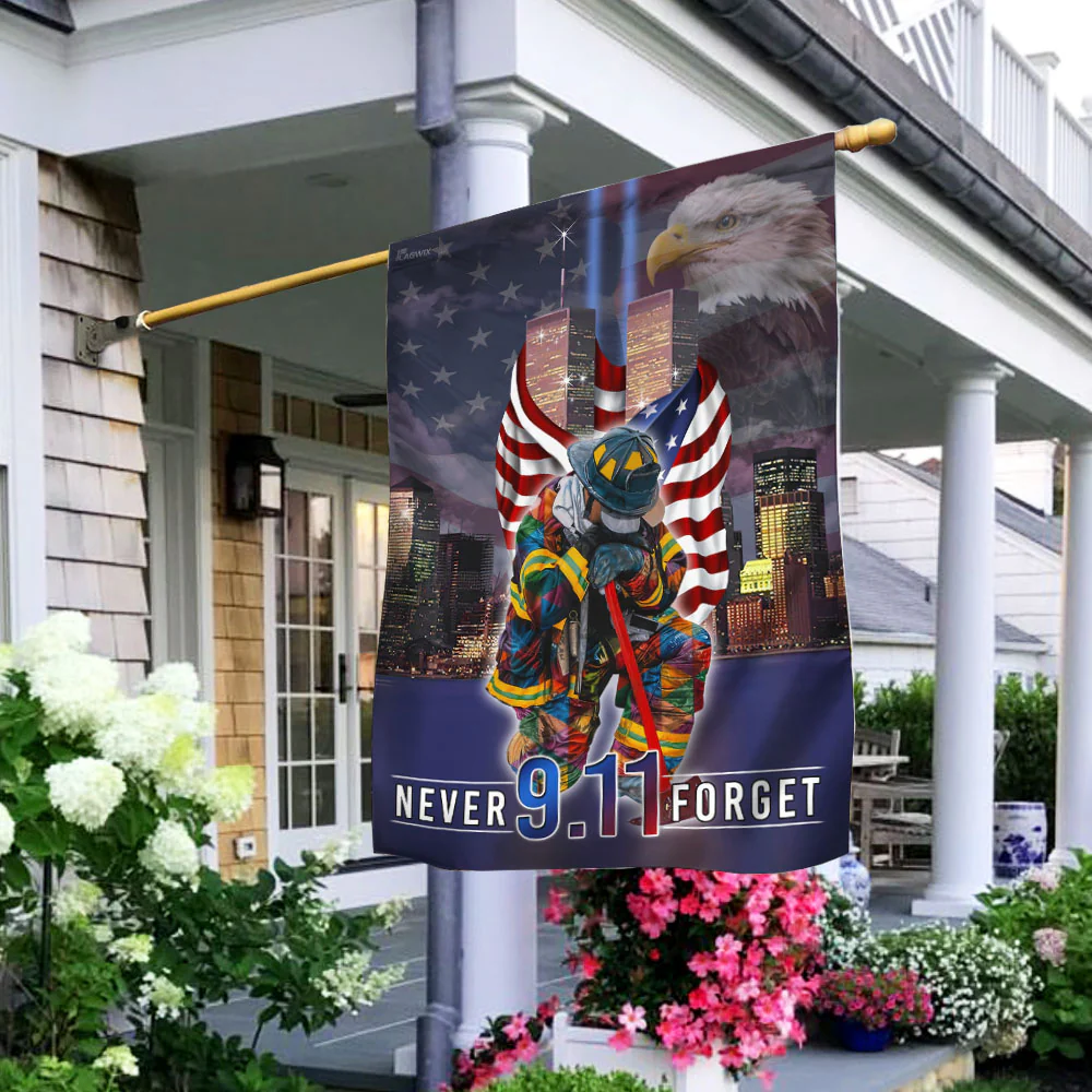 Never Forget September 11th American Flag