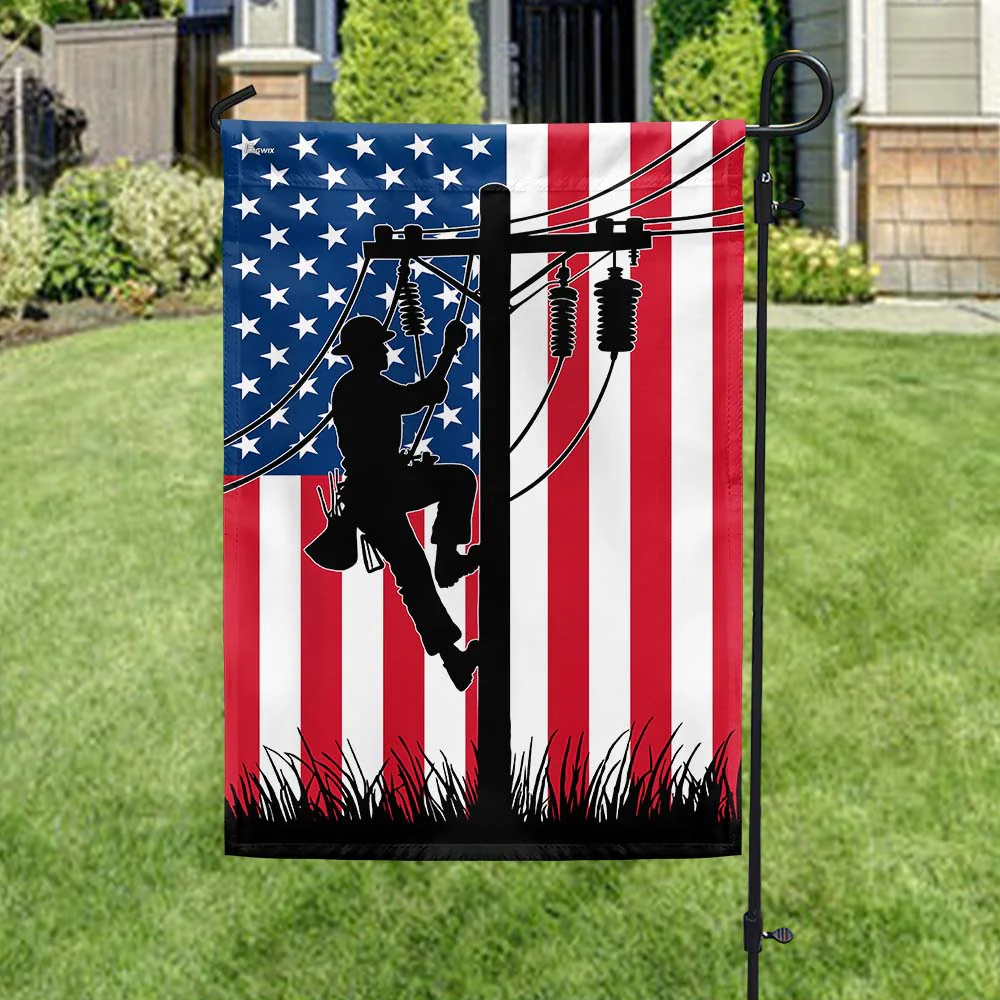 Lineman American Flag