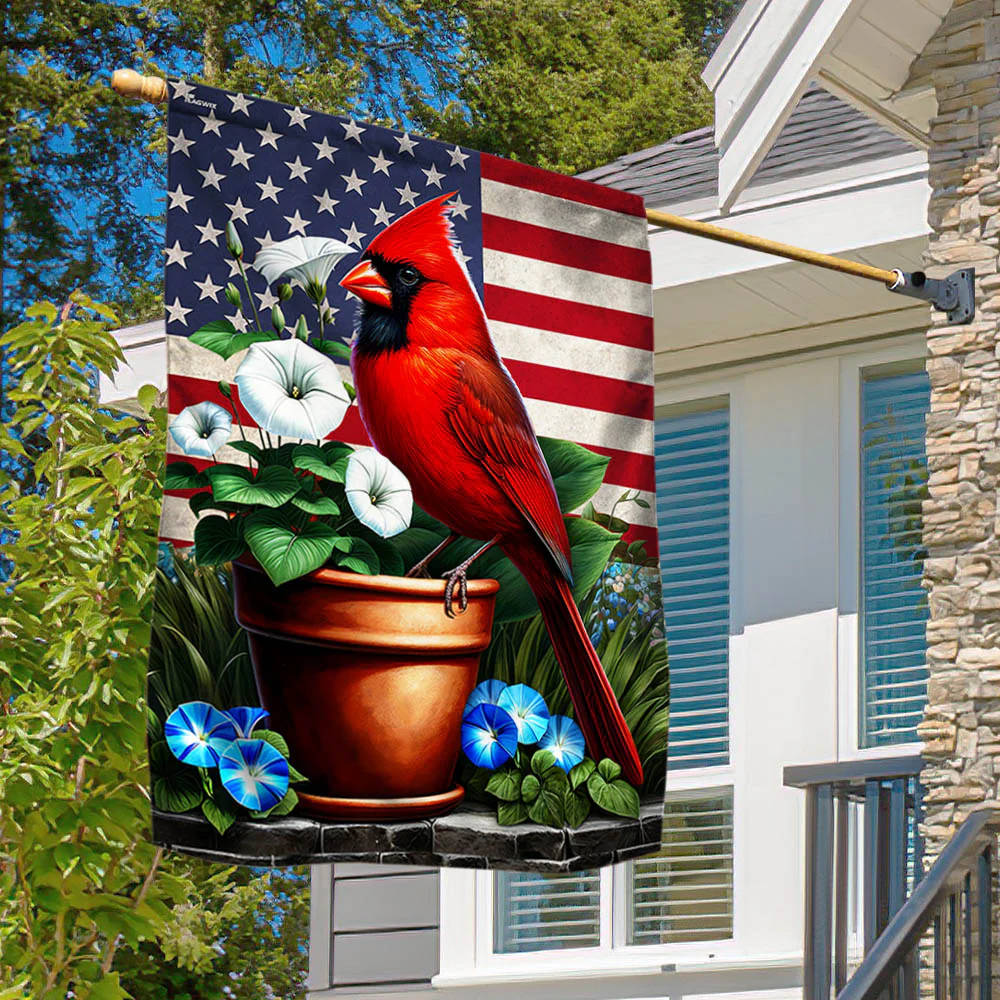 Bimipi  Cardinal Floral American Flag