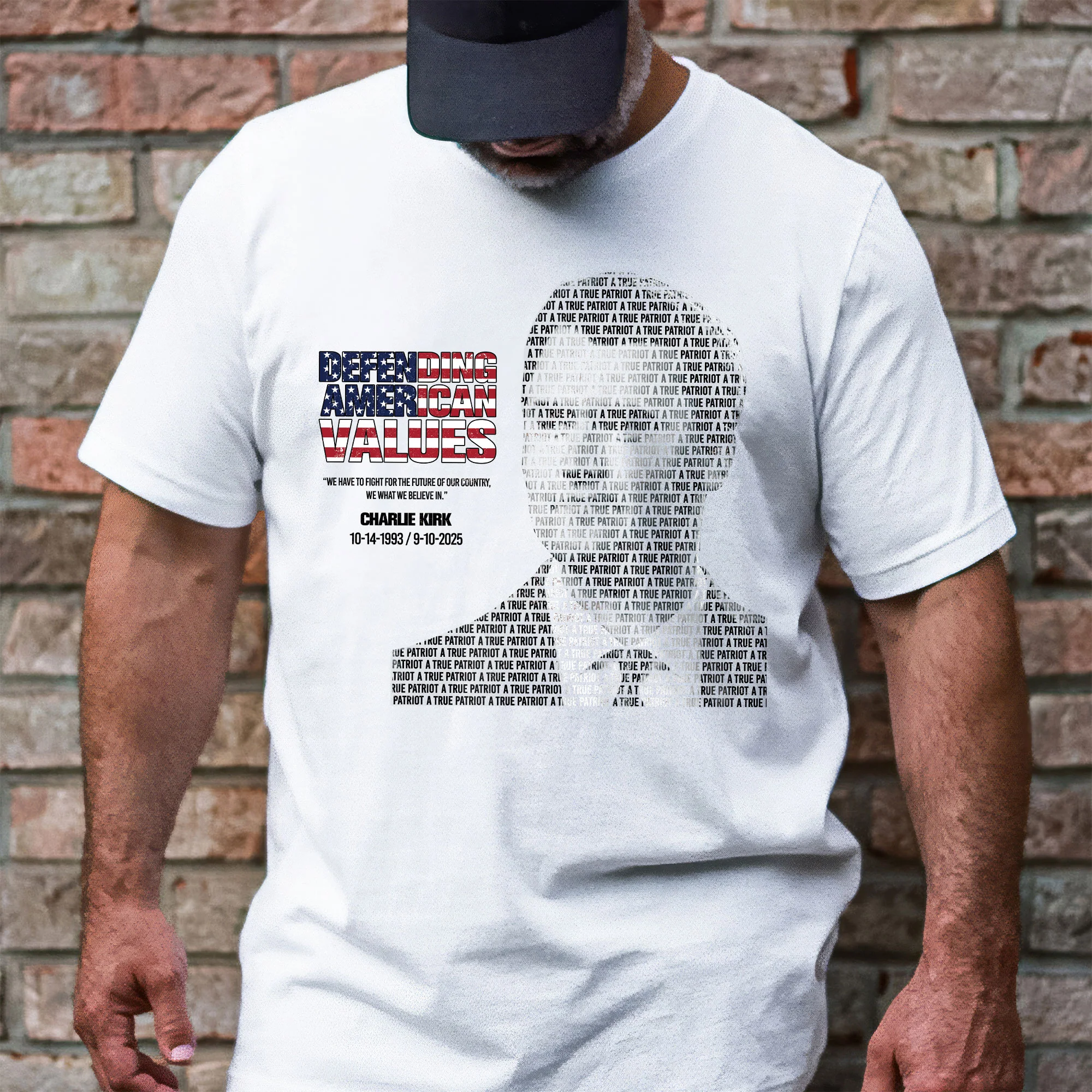 Charlie Kirk Tribute T-Shirt - Patriotic American Bella Canvas Shirt