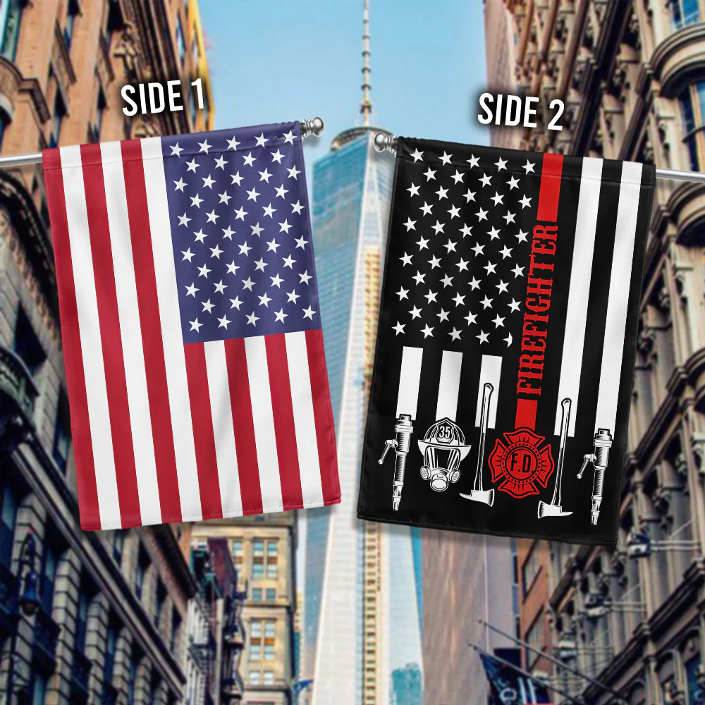 Firefighter, The Thin Red Line American Flag
